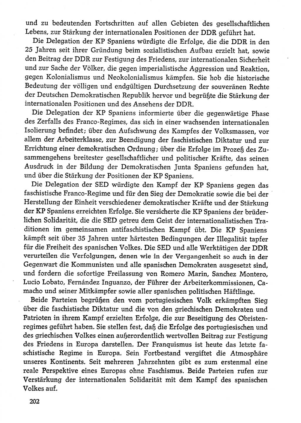 Dokumente der Sozialistischen Einheitspartei Deutschlands (SED) [Deutsche Demokratische Republik (DDR)] 1974-1975, Seite 202 (Dok. SED DDR 1978, Bd. ⅩⅤ, S. 202)