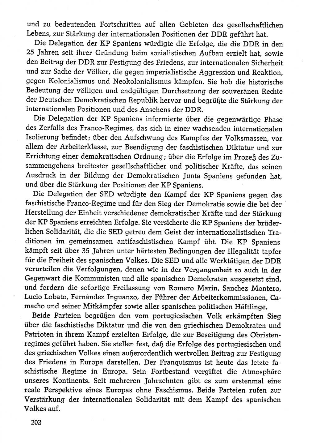 Dokumente der Sozialistischen Einheitspartei Deutschlands (SED) [Deutsche Demokratische Republik (DDR)] 1974-1975, Seite 202 (Dok. SED DDR 1978, Bd. ⅩⅤ, S. 202)