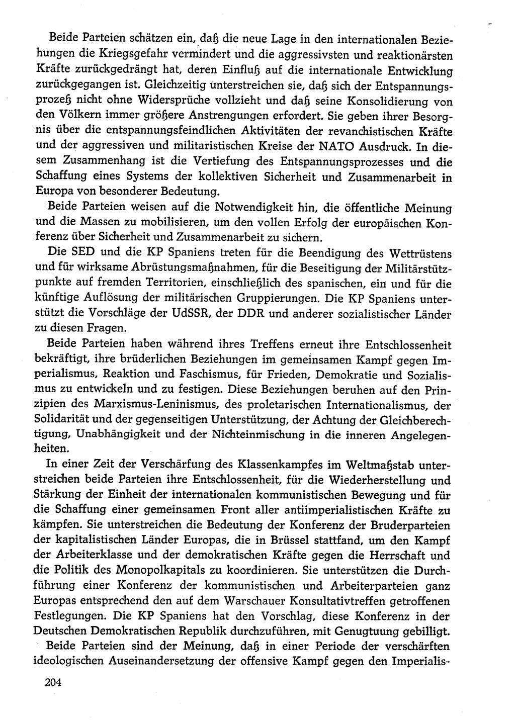 Dokumente der Sozialistischen Einheitspartei Deutschlands (SED) [Deutsche Demokratische Republik (DDR)] 1974-1975, Seite 204 (Dok. SED DDR 1978, Bd. ⅩⅤ, S. 204)