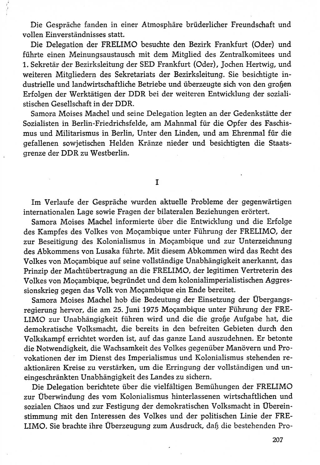 Dokumente der Sozialistischen Einheitspartei Deutschlands (SED) [Deutsche Demokratische Republik (DDR)] 1974-1975, Seite 207 (Dok. SED DDR 1978, Bd. ⅩⅤ, S. 207)