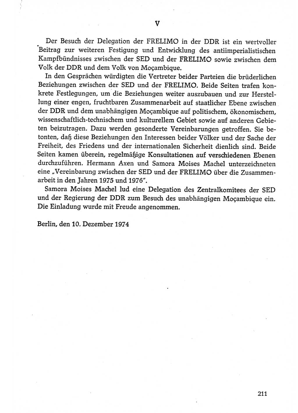 Dokumente der Sozialistischen Einheitspartei Deutschlands (SED) [Deutsche Demokratische Republik (DDR)] 1974-1975, Seite 211 (Dok. SED DDR 1978, Bd. ⅩⅤ, S. 211)