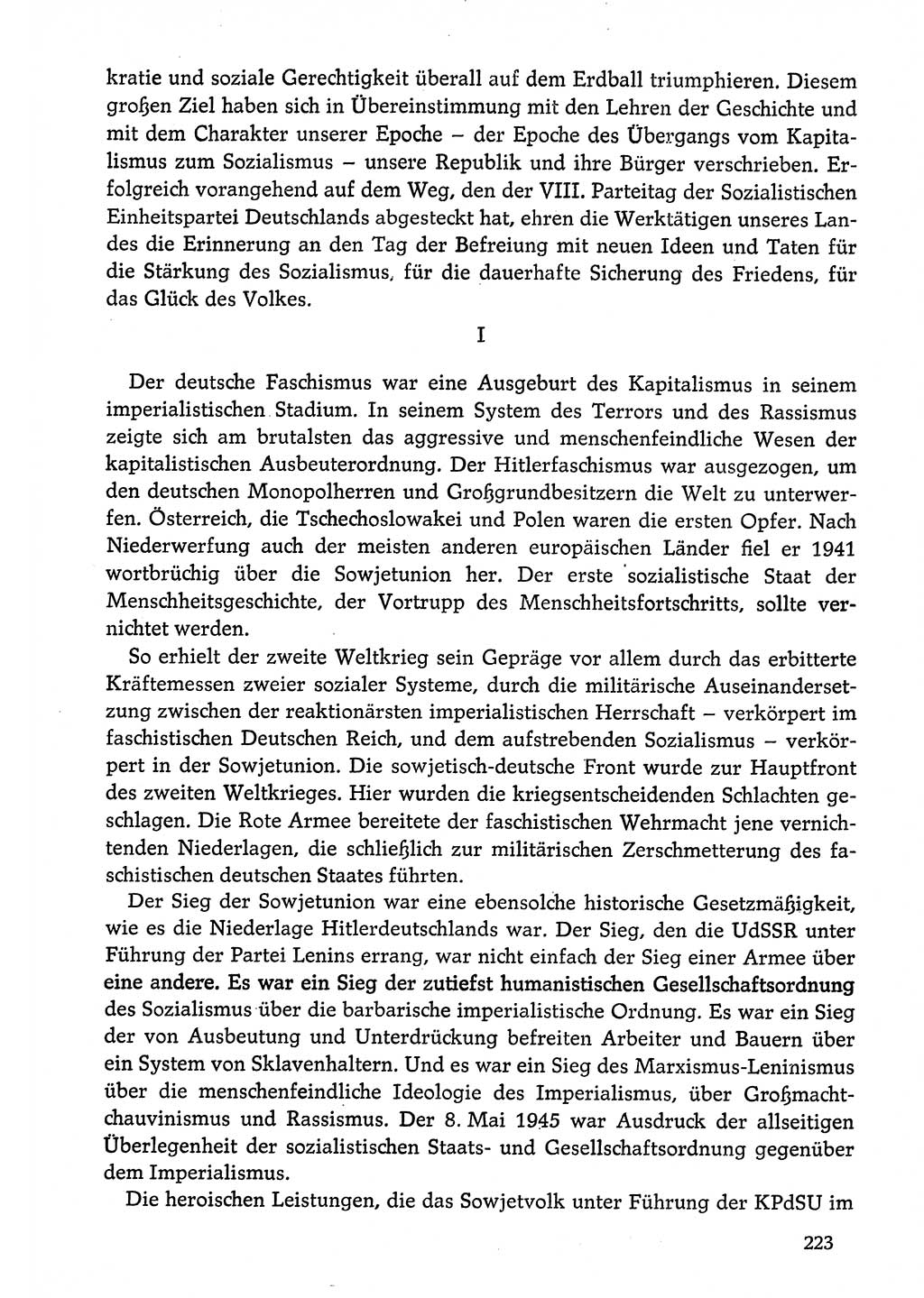 Dokumente der Sozialistischen Einheitspartei Deutschlands (SED) [Deutsche Demokratische Republik (DDR)] 1974-1975, Seite 223 (Dok. SED DDR 1978, Bd. ⅩⅤ, S. 223)