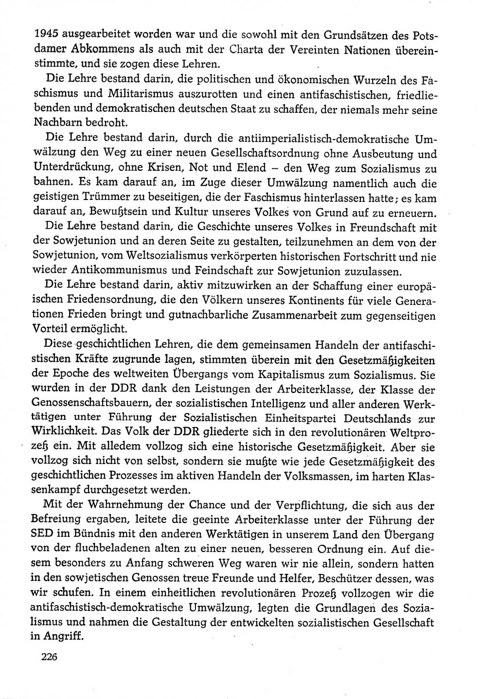 Dokumente der Sozialistischen Einheitspartei Deutschlands (SED) [Deutsche Demokratische Republik (DDR)] 1974-1975, Seite 226 (Dok. SED DDR 1978, Bd. ⅩⅤ, S. 226)
