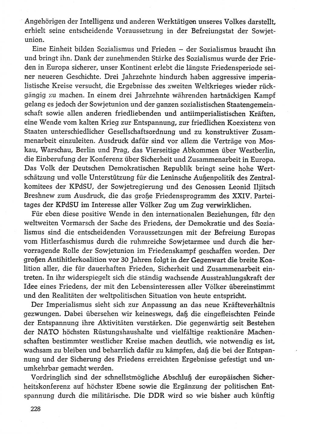 Dokumente der Sozialistischen Einheitspartei Deutschlands (SED) [Deutsche Demokratische Republik (DDR)] 1974-1975, Seite 228 (Dok. SED DDR 1978, Bd. ⅩⅤ, S. 228)