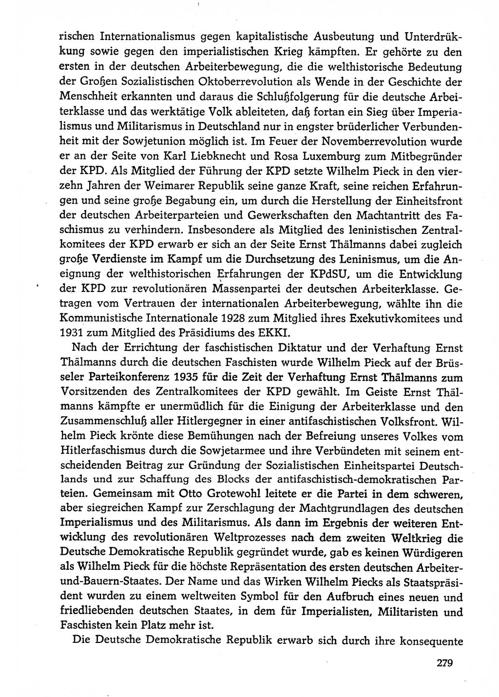 Dokumente der Sozialistischen Einheitspartei Deutschlands (SED) [Deutsche Demokratische Republik (DDR)] 1974-1975, Seite 279 (Dok. SED DDR 1978, Bd. ⅩⅤ, S. 279)