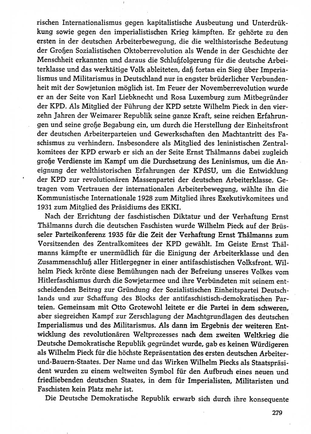 Dokumente der Sozialistischen Einheitspartei Deutschlands (SED) [Deutsche Demokratische Republik (DDR)] 1974-1975, Seite 279 (Dok. SED DDR 1978, Bd. ⅩⅤ, S. 279)