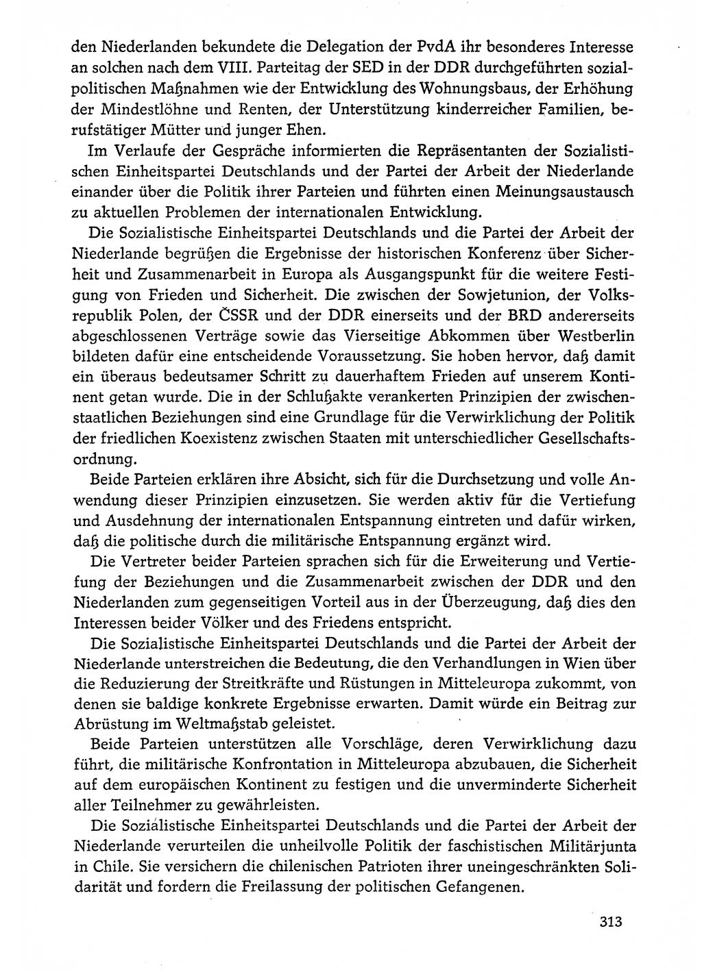 Dokumente der Sozialistischen Einheitspartei Deutschlands (SED) [Deutsche Demokratische Republik (DDR)] 1974-1975, Seite 313 (Dok. SED DDR 1978, Bd. ⅩⅤ, S. 313)