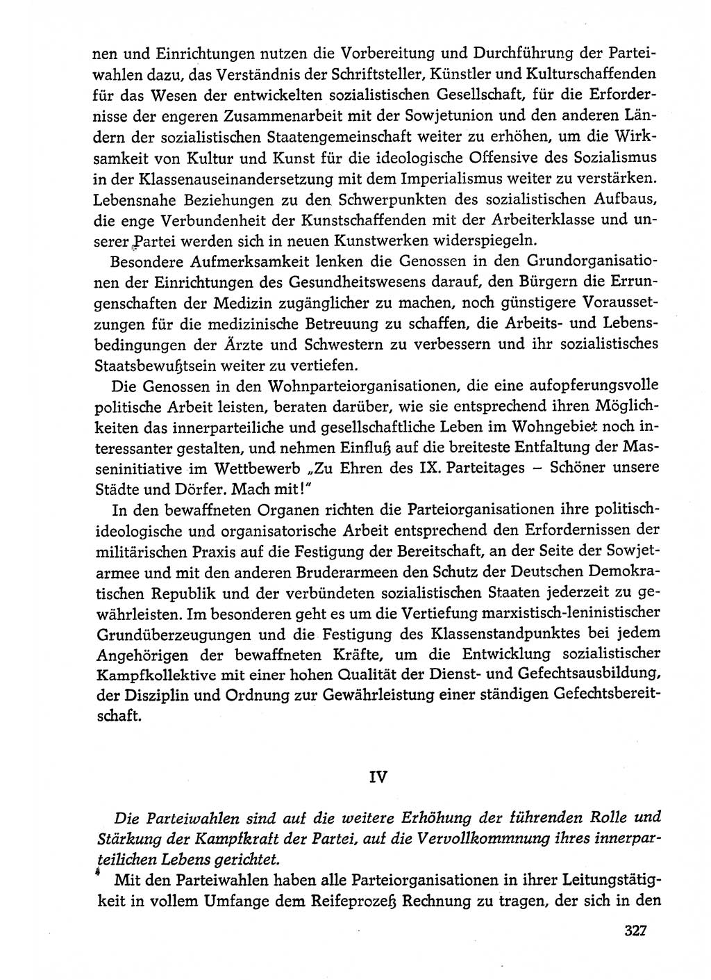 Dokumente der Sozialistischen Einheitspartei Deutschlands (SED) [Deutsche Demokratische Republik (DDR)] 1974-1975, Seite 327 (Dok. SED DDR 1978, Bd. ⅩⅤ, S. 327)