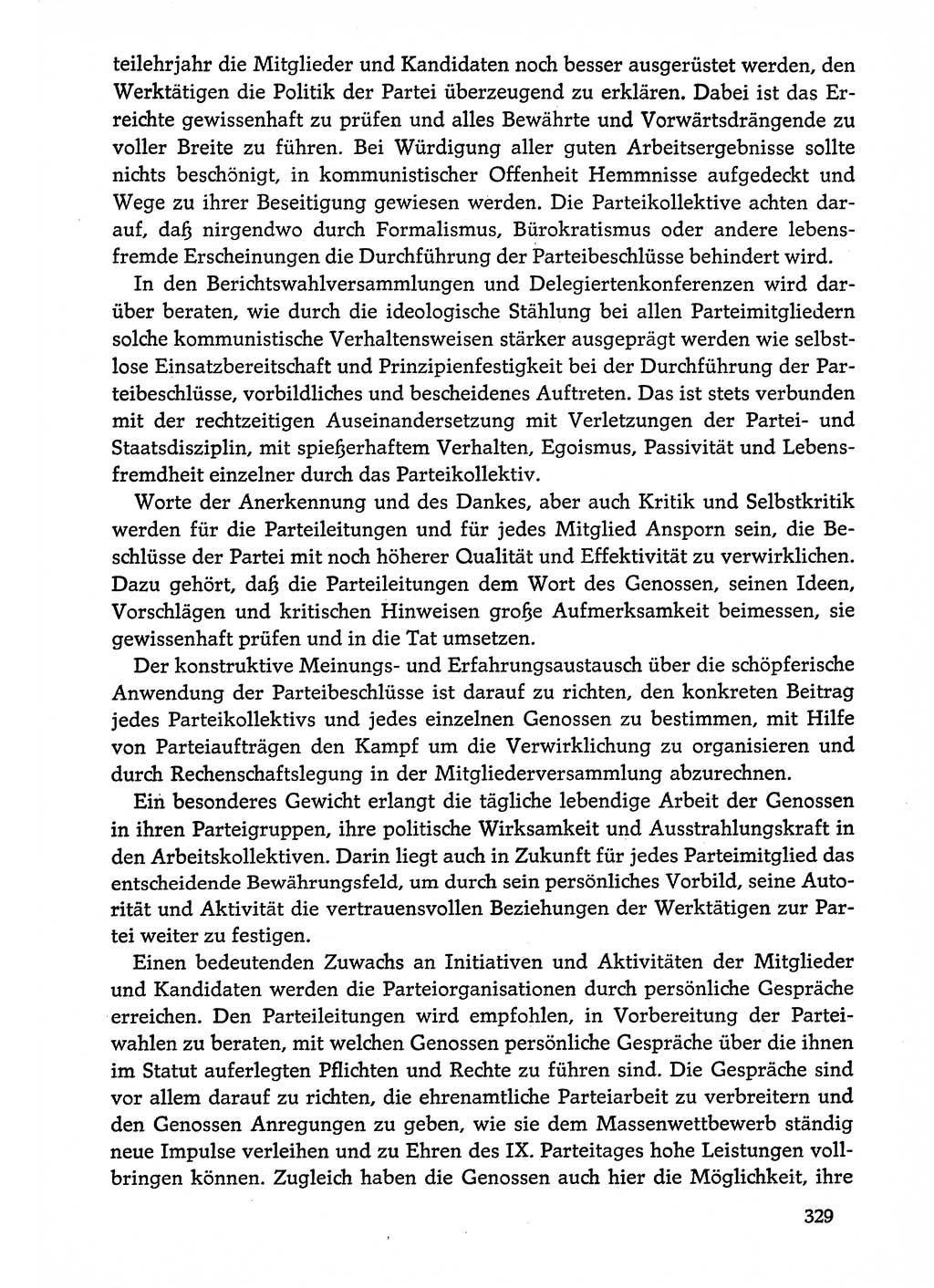 Dokumente der Sozialistischen Einheitspartei Deutschlands (SED) [Deutsche Demokratische Republik (DDR)] 1974-1975, Seite 329 (Dok. SED DDR 1978, Bd. ⅩⅤ, S. 329)