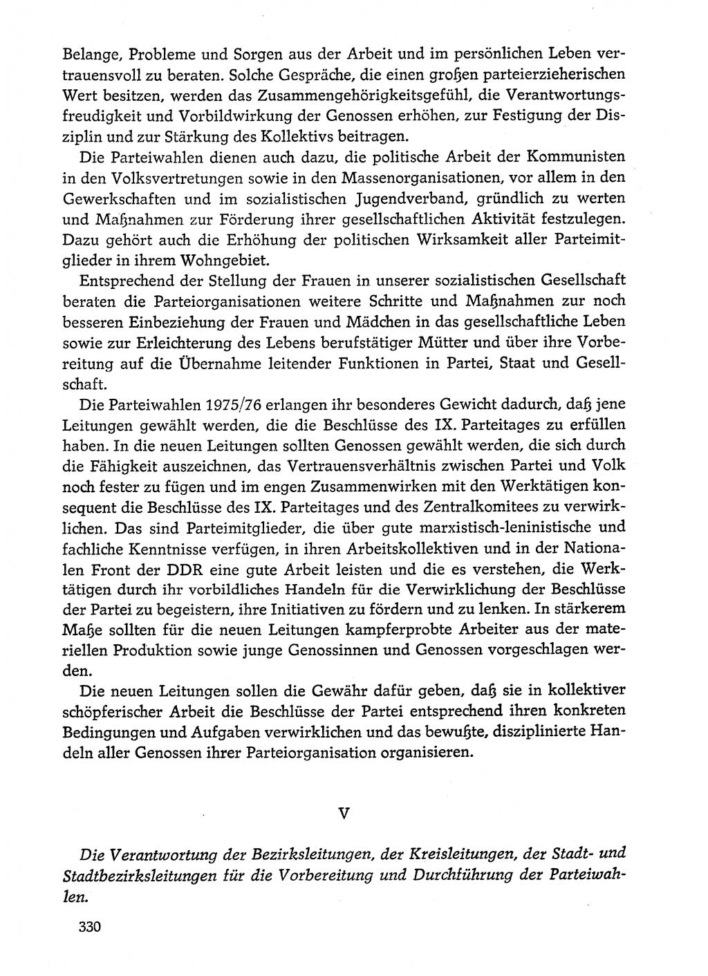 Dokumente der Sozialistischen Einheitspartei Deutschlands (SED) [Deutsche Demokratische Republik (DDR)] 1974-1975, Seite 330 (Dok. SED DDR 1978, Bd. ⅩⅤ, S. 330)