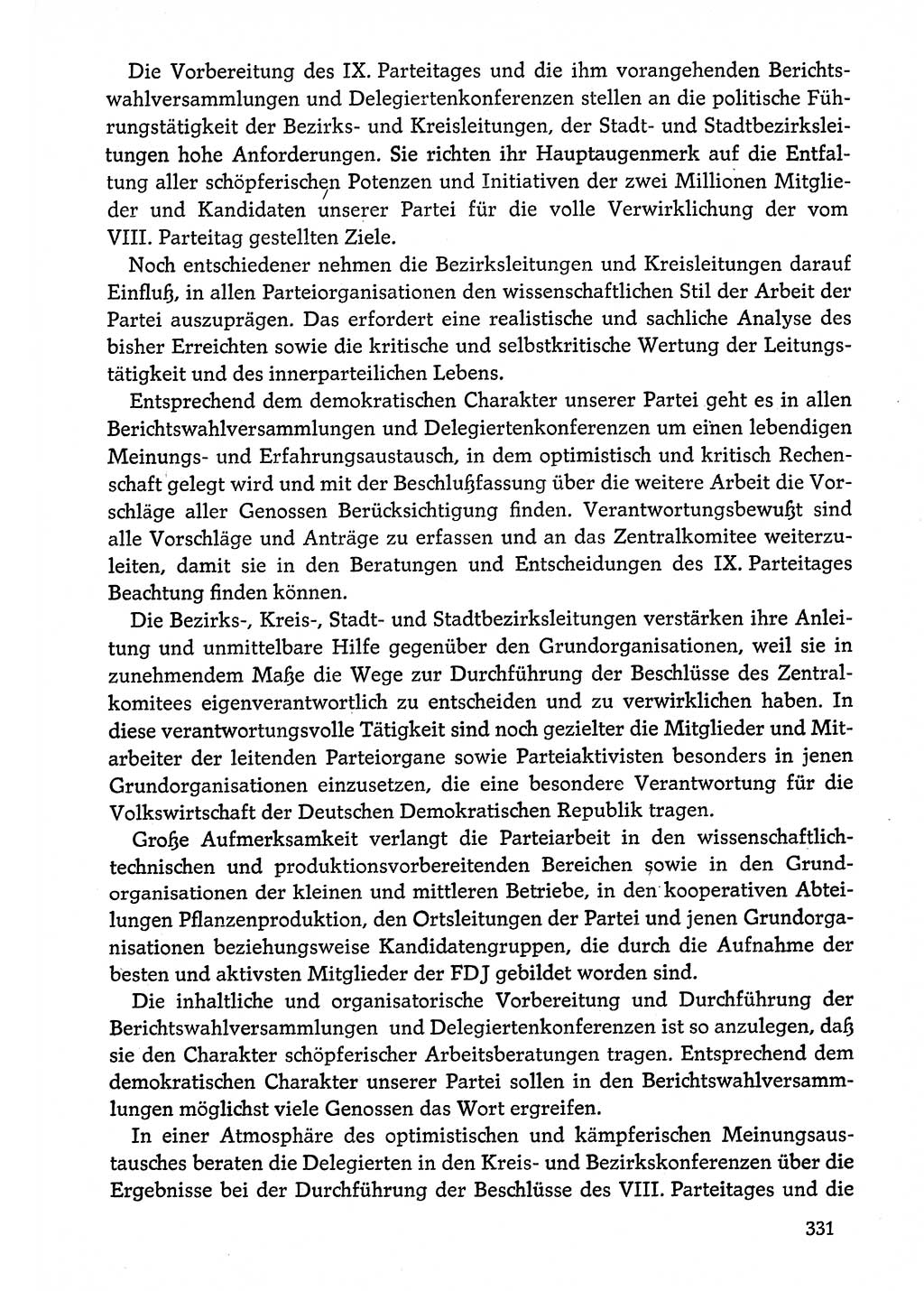 Dokumente der Sozialistischen Einheitspartei Deutschlands (SED) [Deutsche Demokratische Republik (DDR)] 1974-1975, Seite 331 (Dok. SED DDR 1978, Bd. ⅩⅤ, S. 331)