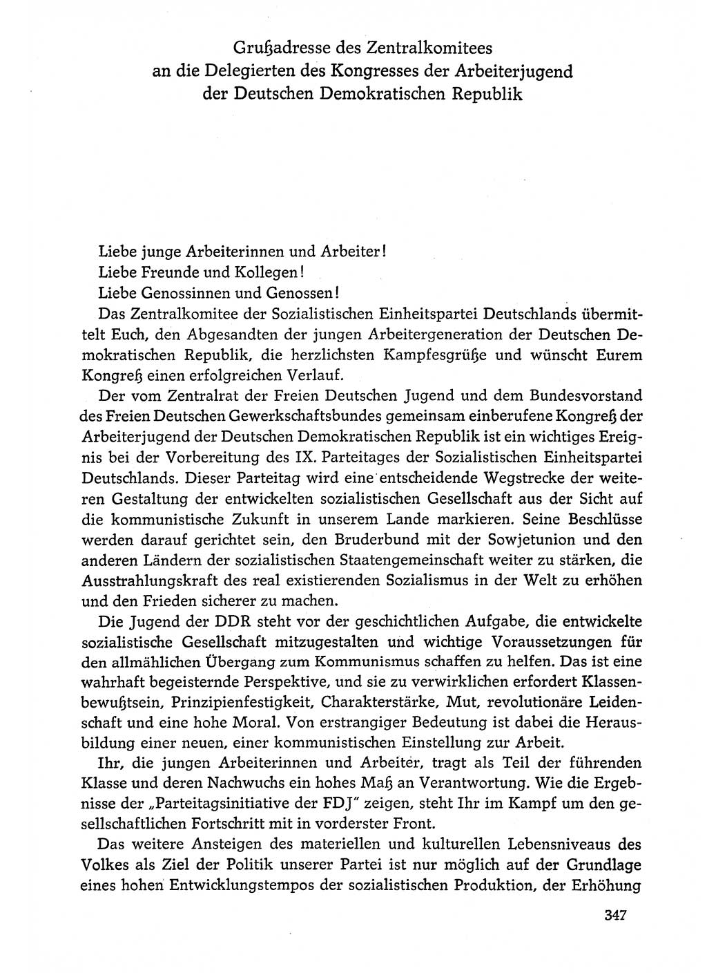 Dokumente der Sozialistischen Einheitspartei Deutschlands (SED) [Deutsche Demokratische Republik (DDR)] 1974-1975, Seite 347 (Dok. SED DDR 1978, Bd. ⅩⅤ, S. 347)