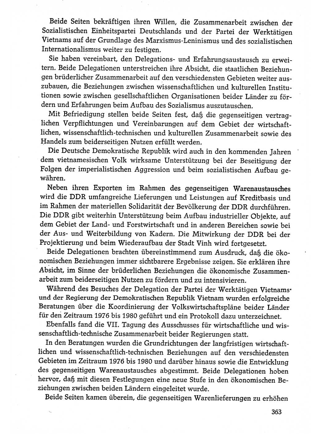 Dokumente der Sozialistischen Einheitspartei Deutschlands (SED) [Deutsche Demokratische Republik (DDR)] 1974-1975, Seite 363 (Dok. SED DDR 1978, Bd. ⅩⅤ, S. 363)