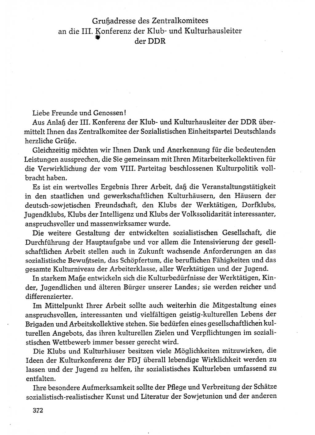 Dokumente der Sozialistischen Einheitspartei Deutschlands (SED) [Deutsche Demokratische Republik (DDR)] 1974-1975, Seite 372 (Dok. SED DDR 1978, Bd. ⅩⅤ, S. 372)