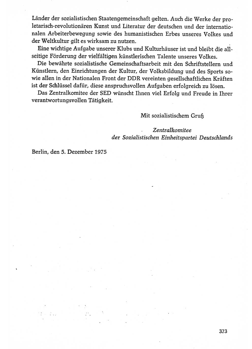 Dokumente der Sozialistischen Einheitspartei Deutschlands (SED) [Deutsche Demokratische Republik (DDR)] 1974-1975, Seite 373 (Dok. SED DDR 1978, Bd. ⅩⅤ, S. 373)