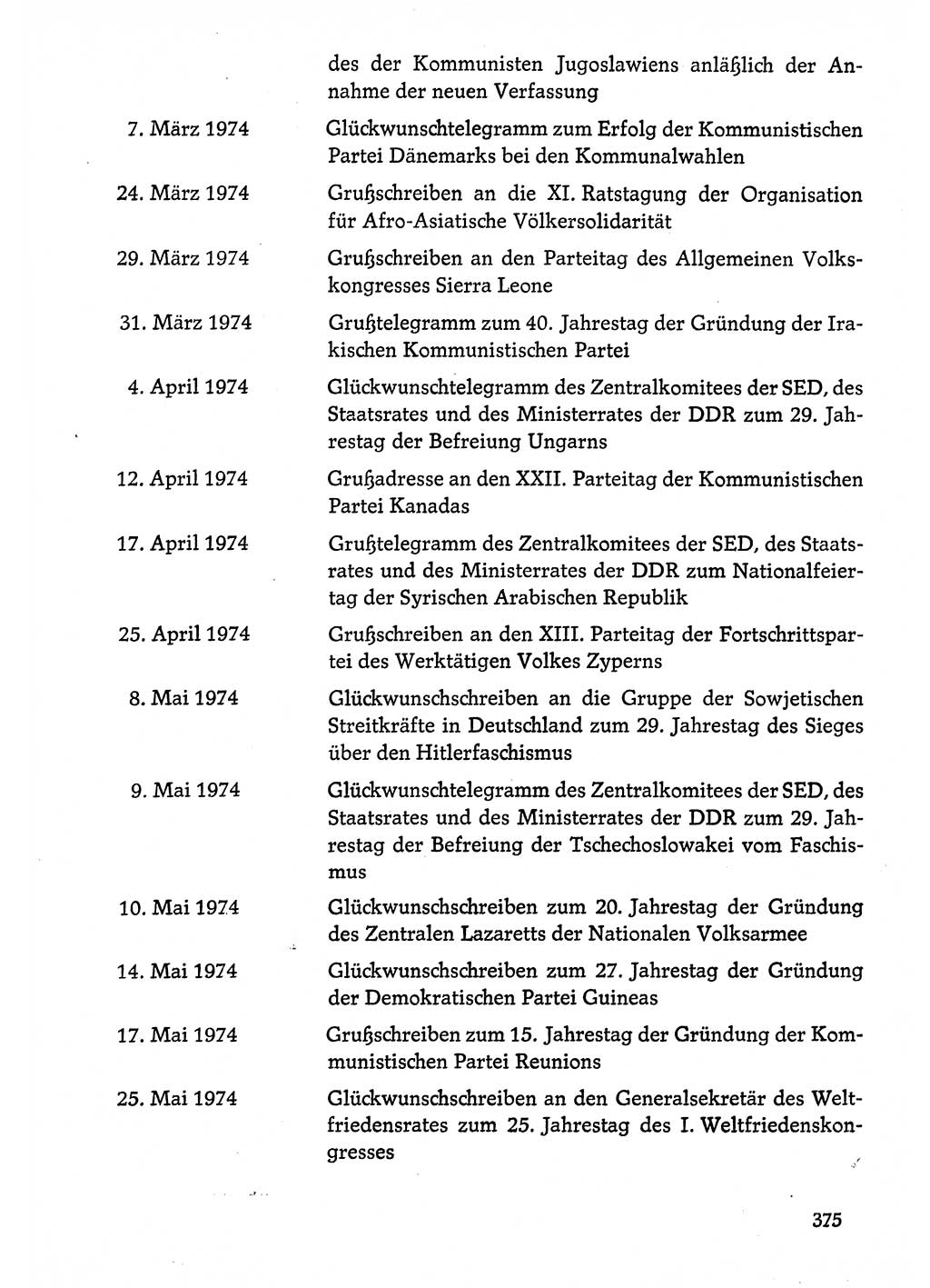 Dokumente der Sozialistischen Einheitspartei Deutschlands (SED) [Deutsche Demokratische Republik (DDR)] 1974-1975, Seite 375 (Dok. SED DDR 1978, Bd. ⅩⅤ, S. 375)