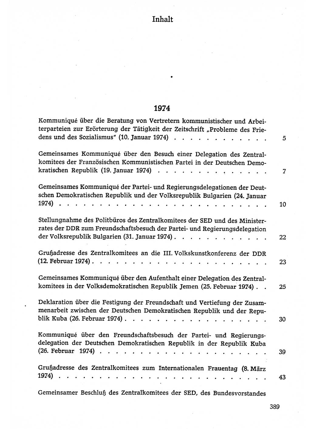 Dokumente der Sozialistischen Einheitspartei Deutschlands (SED) [Deutsche Demokratische Republik (DDR)] 1974-1975, Seite 389 (Dok. SED DDR 1978, Bd. ⅩⅤ, S. 389)