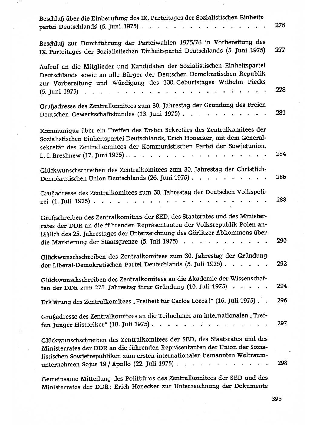 Dokumente der Sozialistischen Einheitspartei Deutschlands (SED) [Deutsche Demokratische Republik (DDR)] 1974-1975, Seite 395 (Dok. SED DDR 1978, Bd. ⅩⅤ, S. 395)