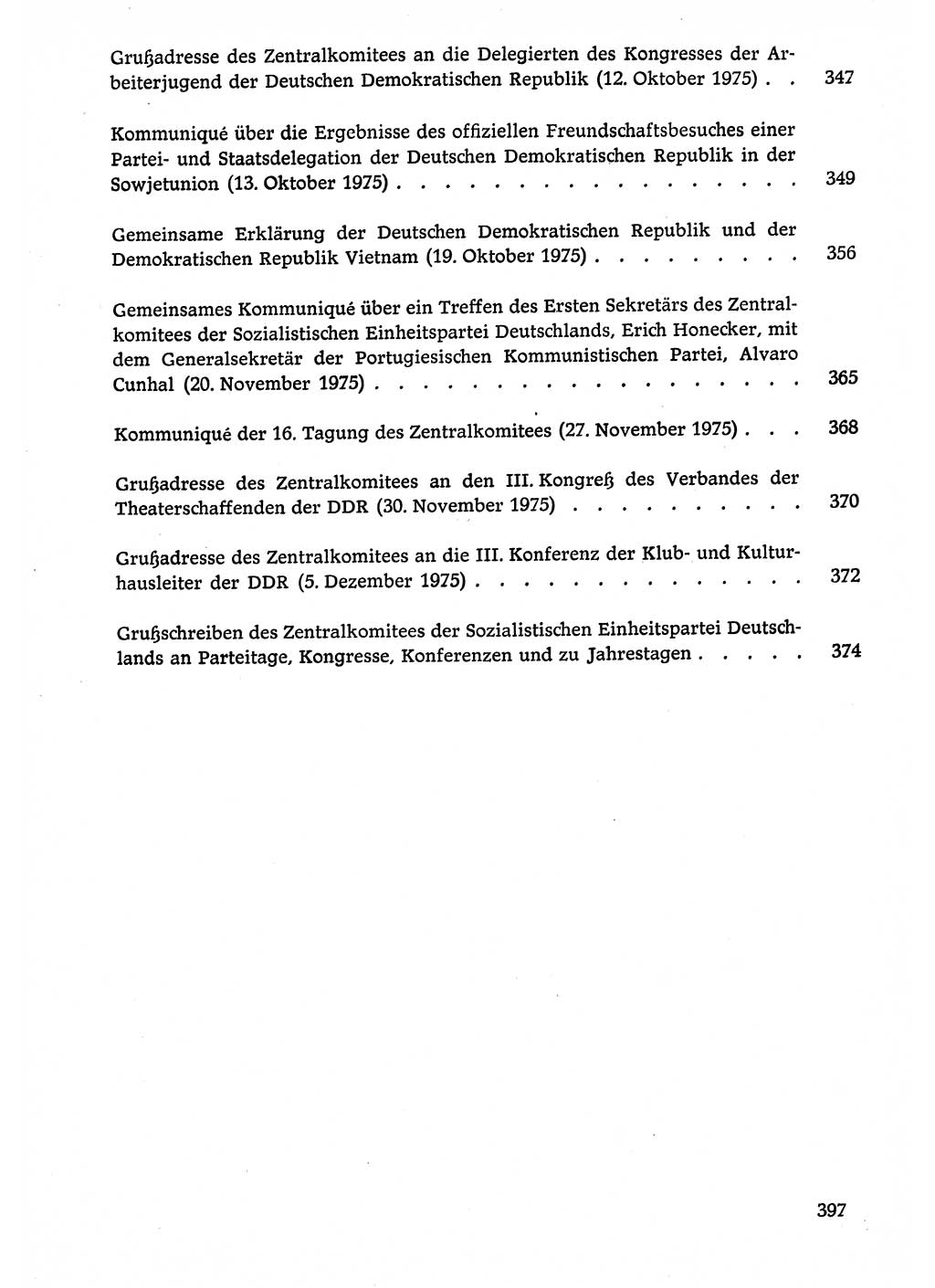 Dokumente der Sozialistischen Einheitspartei Deutschlands (SED) [Deutsche Demokratische Republik (DDR)] 1974-1975, Seite 397 (Dok. SED DDR 1978, Bd. â…©â…¤, S. 397)