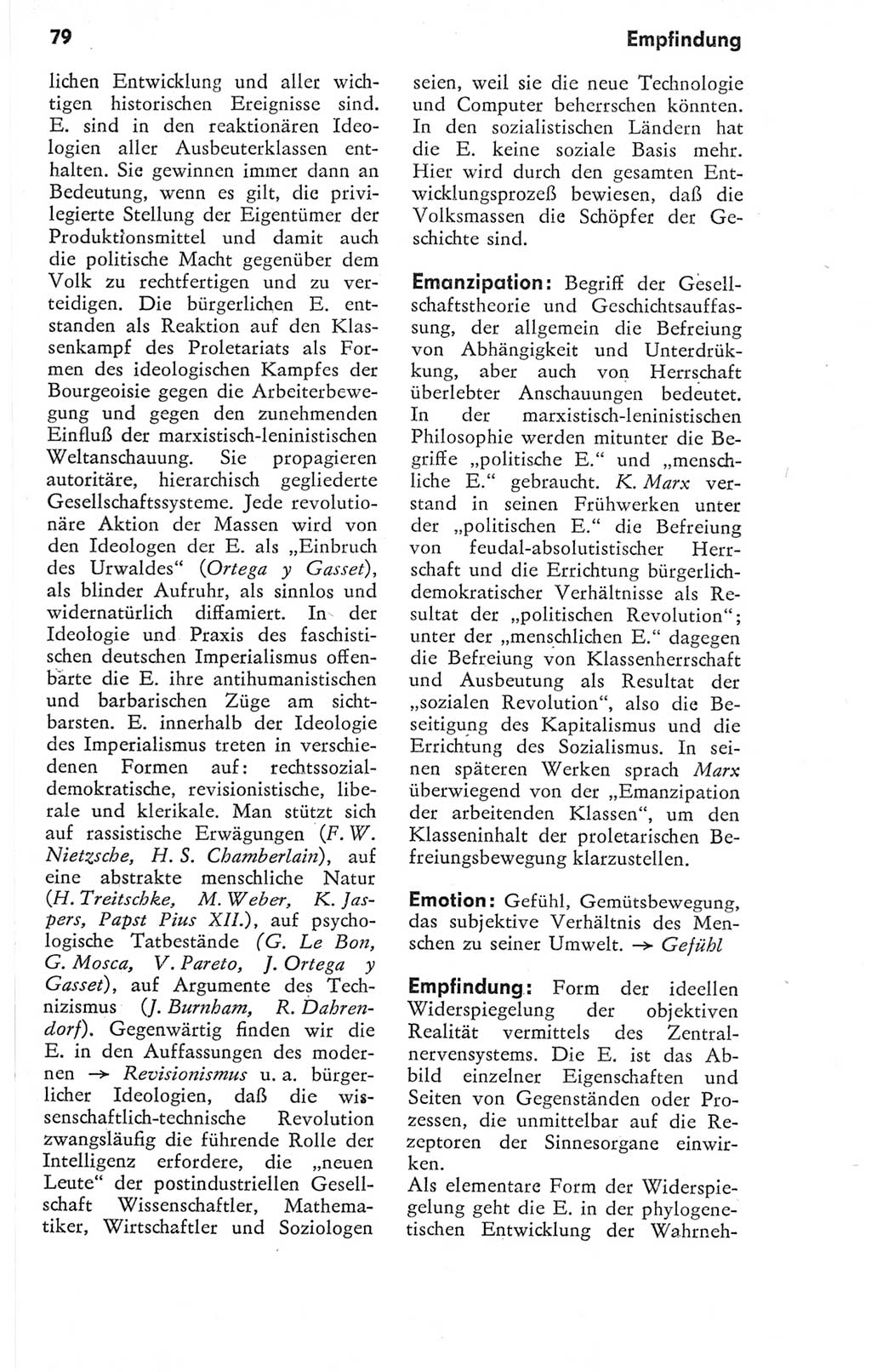 Kleines Wörterbuch der marxistisch-leninistischen Philosophie [Deutsche Demokratische Republik (DDR)] 1974, Seite 79 (Kl. Wb. ML Phil. DDR 1974, S. 79)