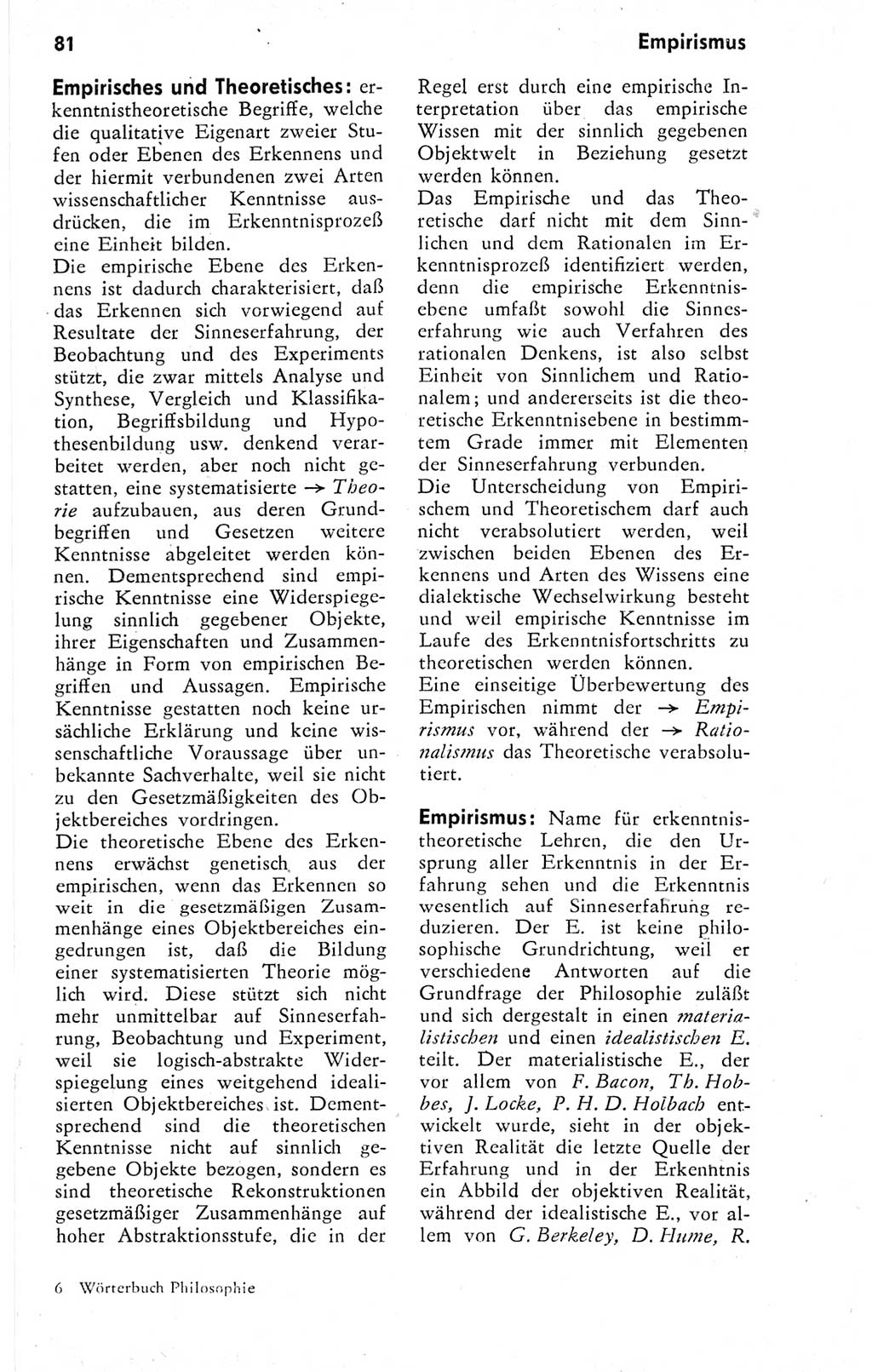 Kleines Wörterbuch der marxistisch-leninistischen Philosophie [Deutsche Demokratische Republik (DDR)] 1974, Seite 81 (Kl. Wb. ML Phil. DDR 1974, S. 81)