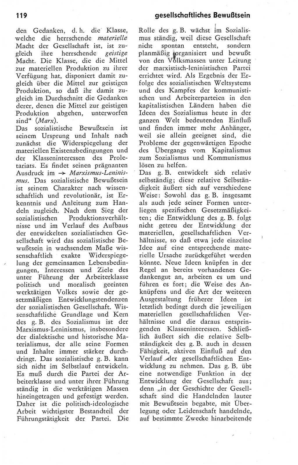 Kleines Wörterbuch der marxistisch-leninistischen Philosophie [Deutsche Demokratische Republik (DDR)] 1974, Seite 120 (Kl. Wb. ML Phil. DDR 1974, S. 120)