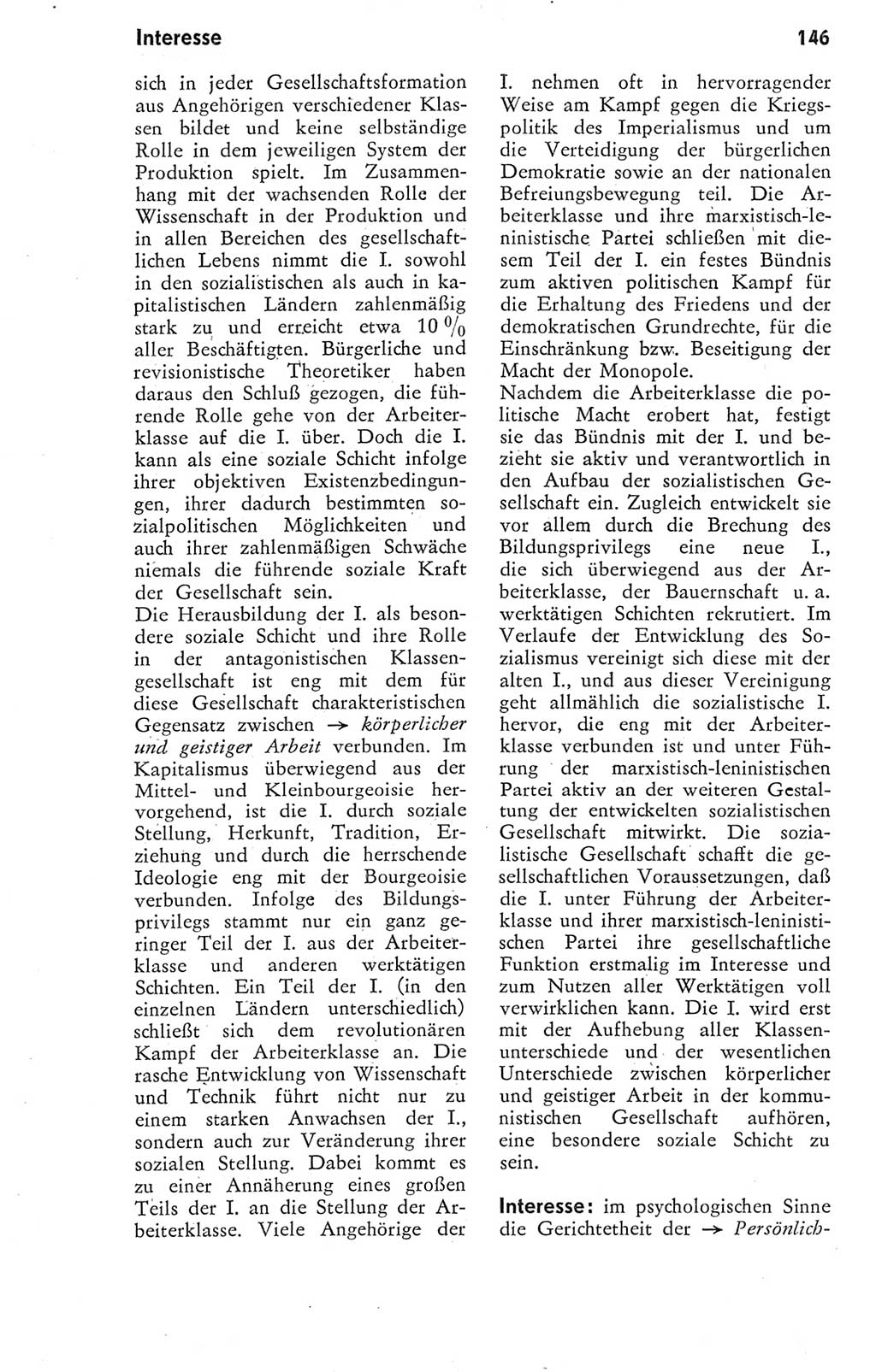 Kleines Wörterbuch der marxistisch-leninistischen Philosophie [Deutsche Demokratische Republik (DDR)] 1974, Seite 146 (Kl. Wb. ML Phil. DDR 1974, S. 146)