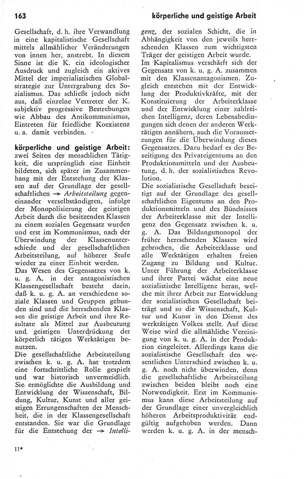 Kleines Wörterbuch der marxistisch-leninistischen Philosophie [Deutsche Demokratische Republik (DDR)] 1974, Seite 163 (Kl. Wb. ML Phil. DDR 1974, S. 163)