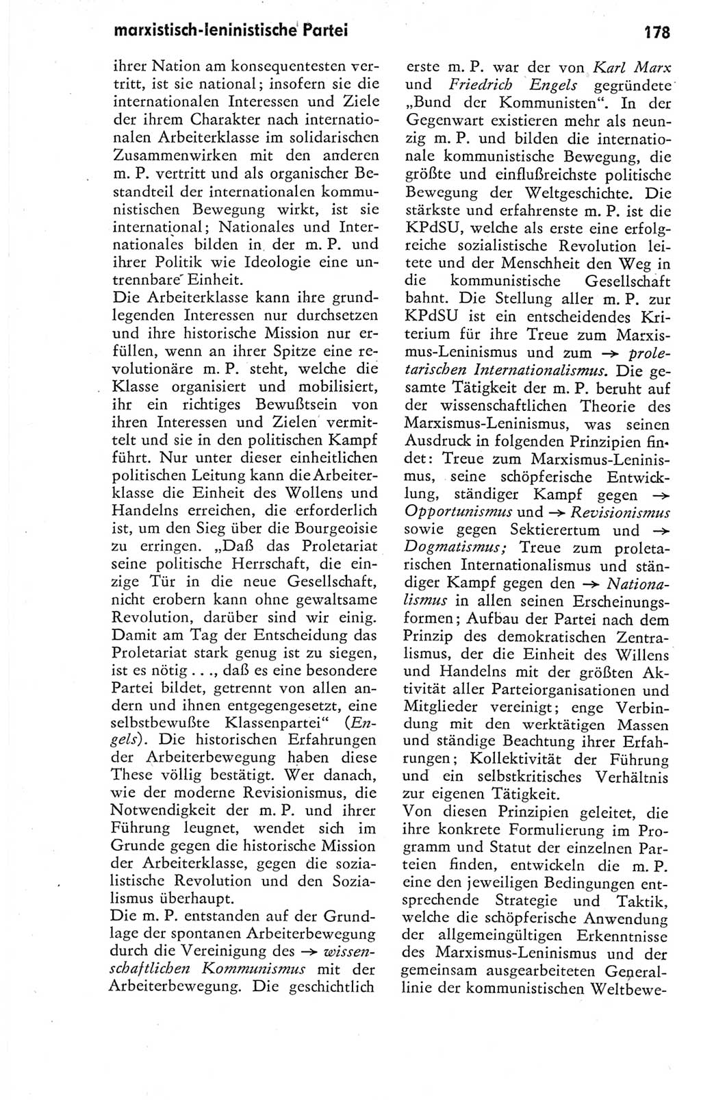 Kleines Wörterbuch der marxistisch-leninistischen Philosophie [Deutsche Demokratische Republik (DDR)] 1974, Seite 185 (Kl. Wb. ML Phil. DDR 1974, S. 185)
