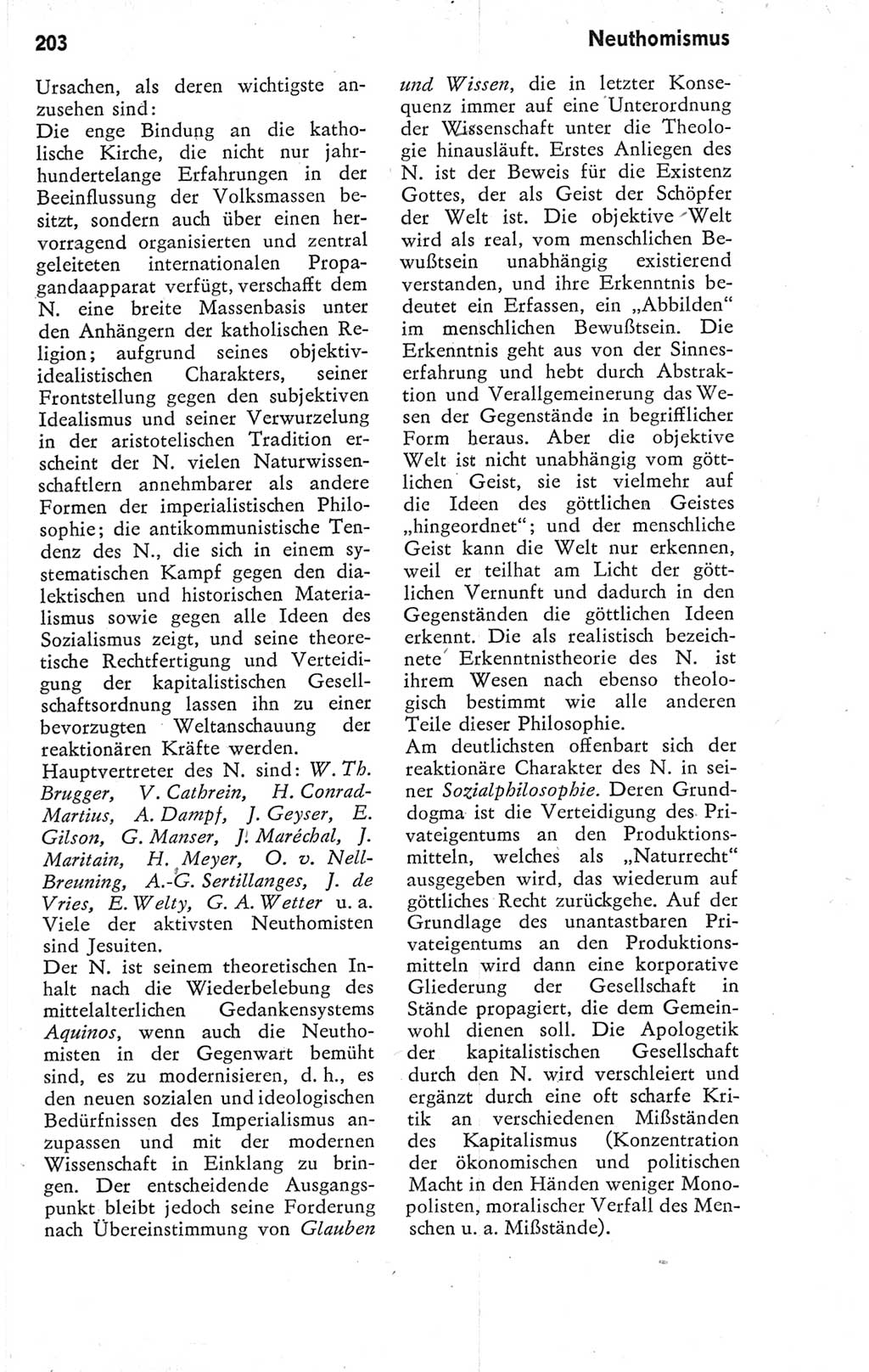 Kleines Wörterbuch der marxistisch-leninistischen Philosophie [Deutsche Demokratische Republik (DDR)] 1974, Seite 203 (Kl. Wb. ML Phil. DDR 1974, S. 203)