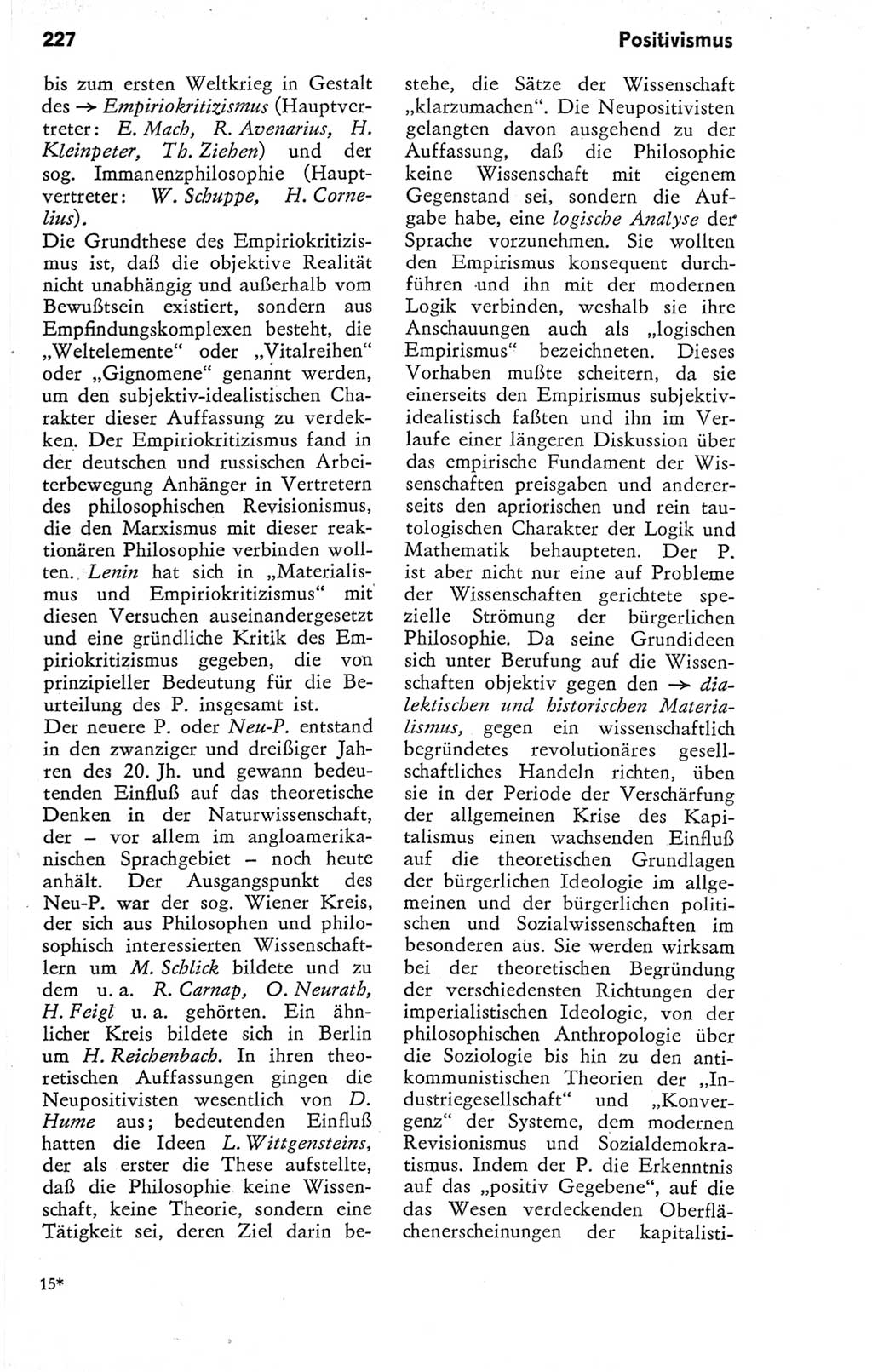 Kleines Wörterbuch der marxistisch-leninistischen Philosophie [Deutsche Demokratische Republik (DDR)] 1974, Seite 227 (Kl. Wb. ML Phil. DDR 1974, S. 227)