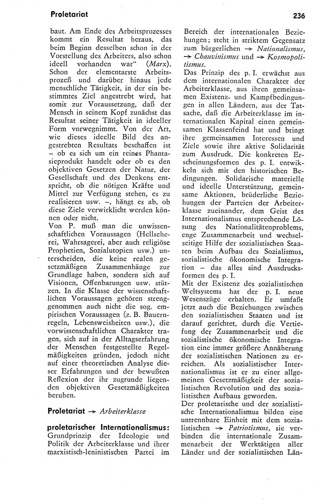 Kleines Wörterbuch der marxistisch-leninistischen Philosophie [Deutsche Demokratische Republik (DDR)] 1974, Seite 236 (Kl. Wb. ML Phil. DDR 1974, S. 236)