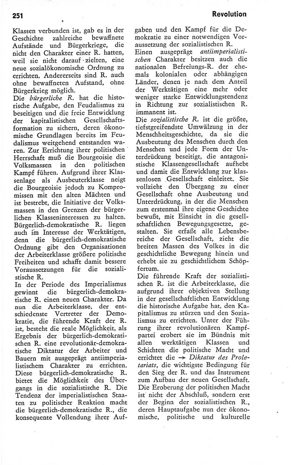 Kleines Wörterbuch der marxistisch-leninistischen Philosophie [Deutsche Demokratische Republik (DDR)] 1974, Seite 251 (Kl. Wb. ML Phil. DDR 1974, S. 251)