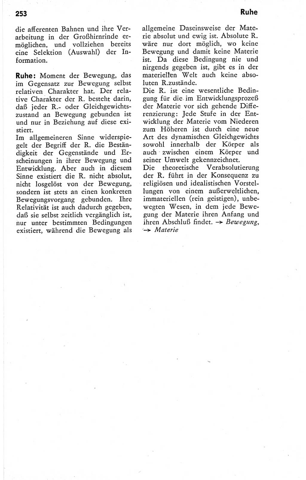 Kleines Wörterbuch der marxistisch-leninistischen Philosophie [Deutsche Demokratische Republik (DDR)] 1974, Seite 253 (Kl. Wb. ML Phil. DDR 1974, S. 253)