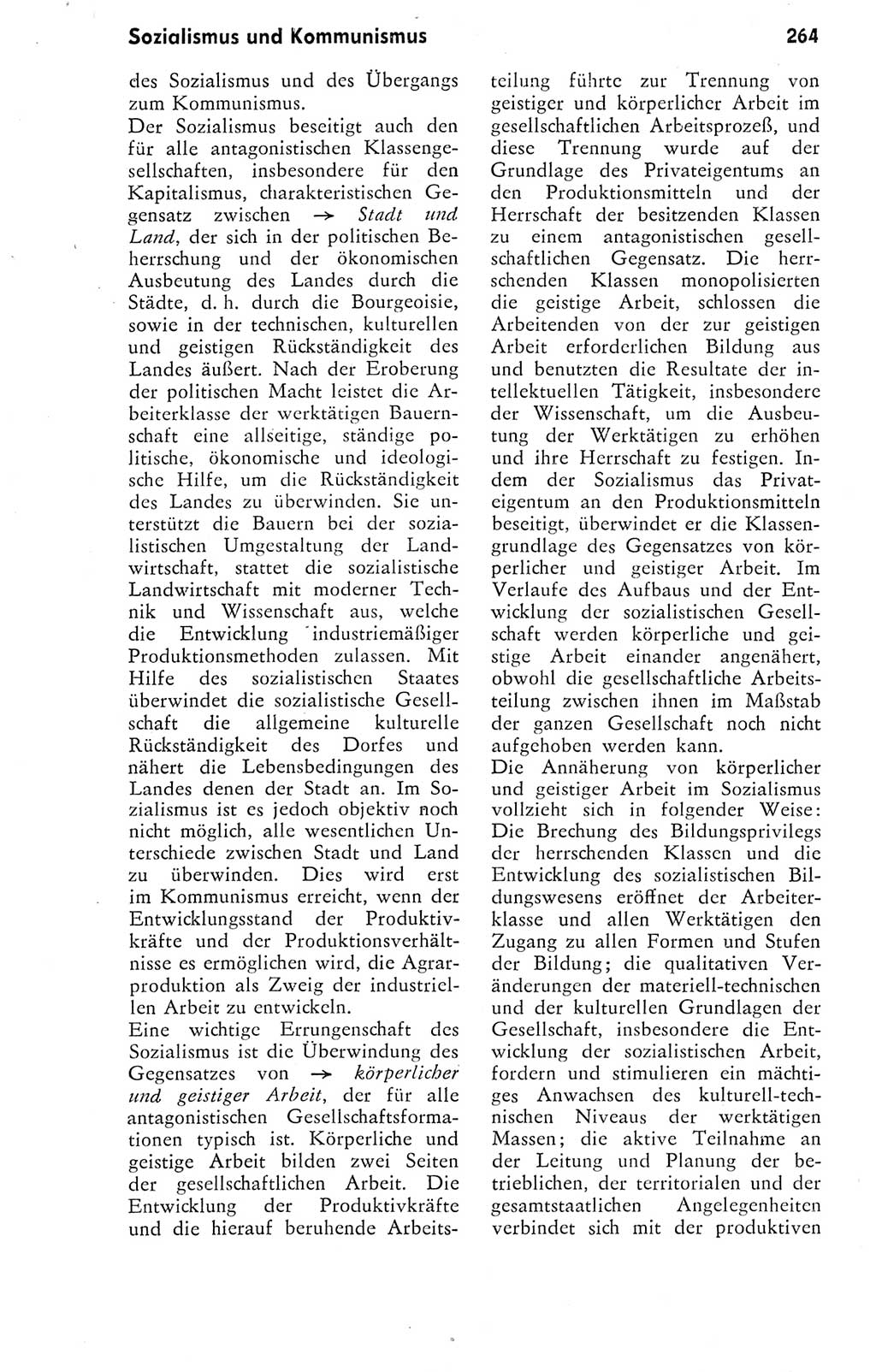 Kleines Wörterbuch der marxistisch-leninistischen Philosophie [Deutsche Demokratische Republik (DDR)] 1974, Seite 264 (Kl. Wb. ML Phil. DDR 1974, S. 264)