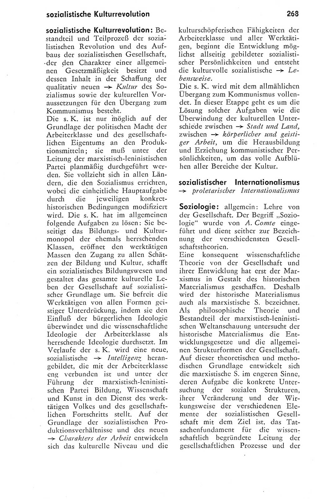 Kleines Wörterbuch der marxistisch-leninistischen Philosophie [Deutsche Demokratische Republik (DDR)] 1974, Seite 268 (Kl. Wb. ML Phil. DDR 1974, S. 268)