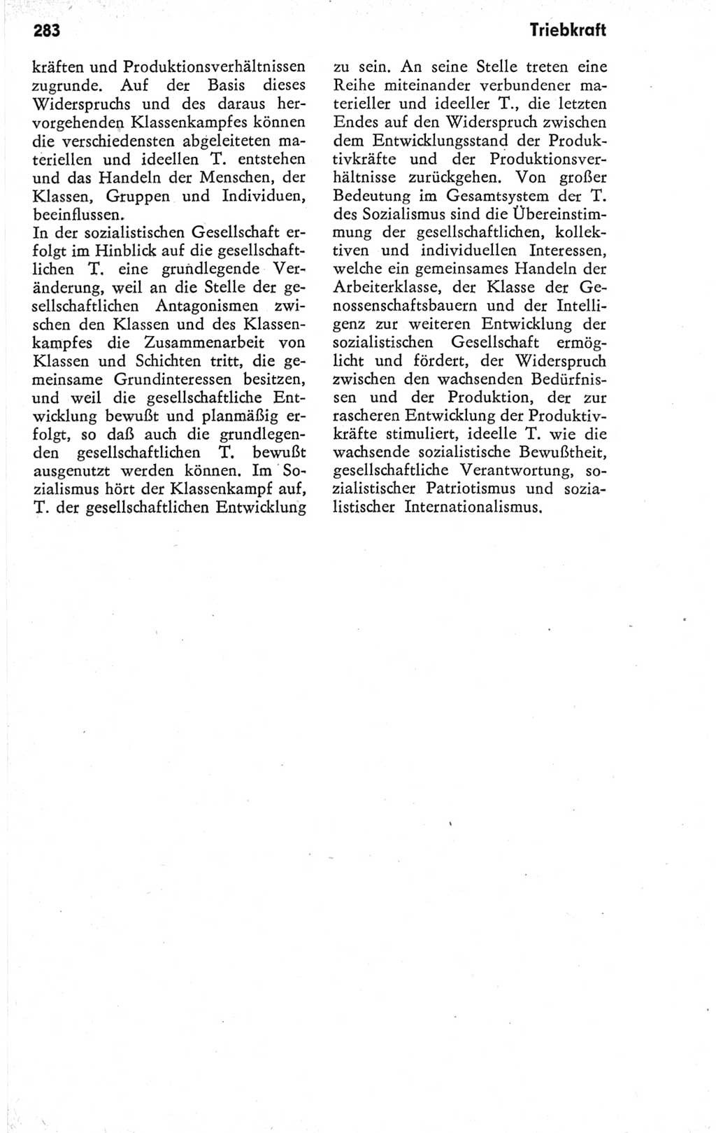 Kleines Wörterbuch der marxistisch-leninistischen Philosophie [Deutsche Demokratische Republik (DDR)] 1974, Seite 283 (Kl. Wb. ML Phil. DDR 1974, S. 283)