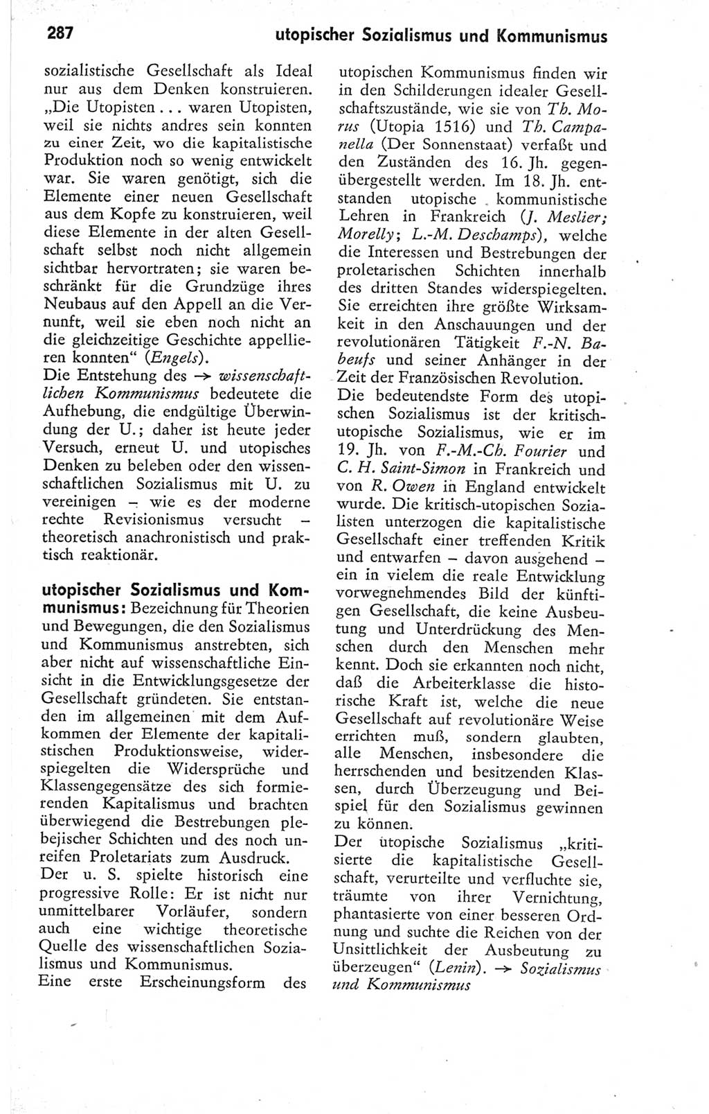 Kleines Wörterbuch der marxistisch-leninistischen Philosophie [Deutsche Demokratische Republik (DDR)] 1974, Seite 287 (Kl. Wb. ML Phil. DDR 1974, S. 287)