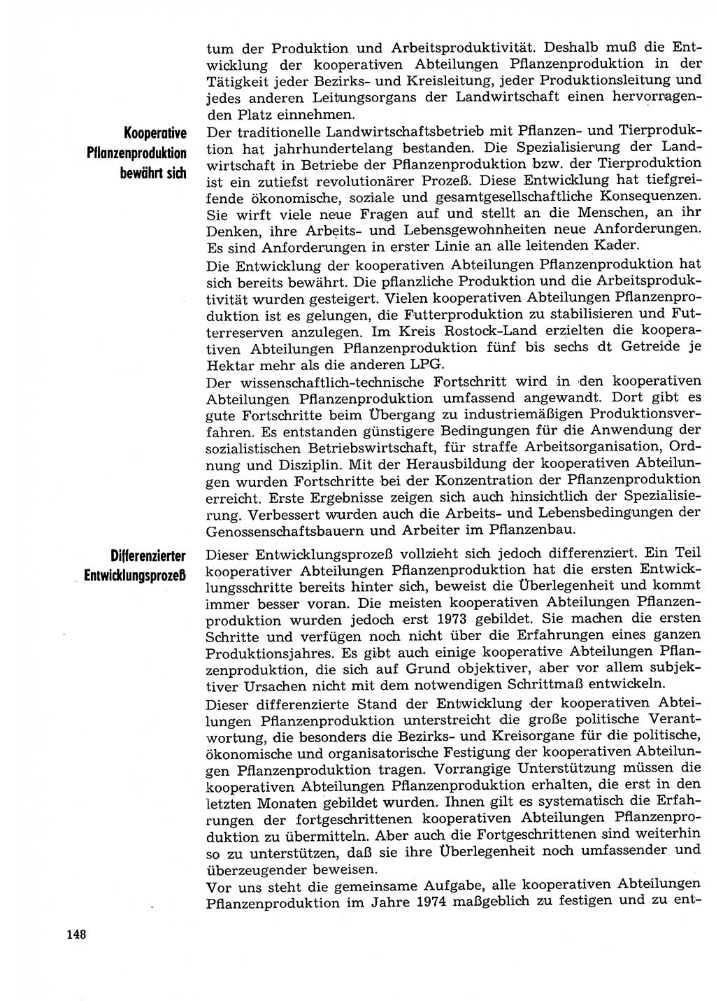 Neuer Weg (NW), Organ des Zentralkomitees (ZK) der SED (Sozialistische Einheitspartei Deutschlands) für Fragen des Parteilebens, 29. Jahrgang [Deutsche Demokratische Republik (DDR)] 1974, Seite 148 (NW ZK SED DDR 1974, S. 148)