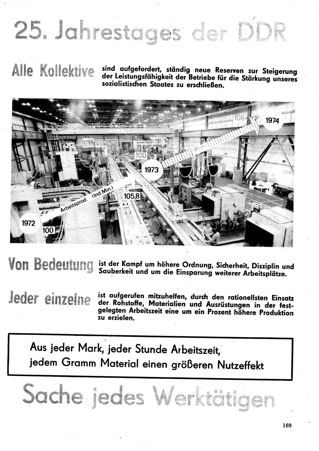 Neuer Weg (NW), Organ des Zentralkomitees (ZK) der SED (Sozialistische Einheitspartei Deutschlands) für Fragen des Parteilebens, 29. Jahrgang [Deutsche Demokratische Republik (DDR)] 1974, Seite 169 (NW ZK SED DDR 1974, S. 169)