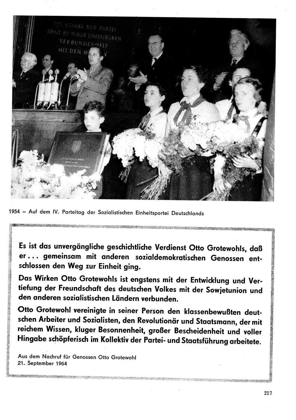 Neuer Weg (NW), Organ des Zentralkomitees (ZK) der SED (Sozialistische Einheitspartei Deutschlands) für Fragen des Parteilebens, 29. Jahrgang [Deutsche Demokratische Republik (DDR)] 1974, Seite 217 (NW ZK SED DDR 1974, S. 217)