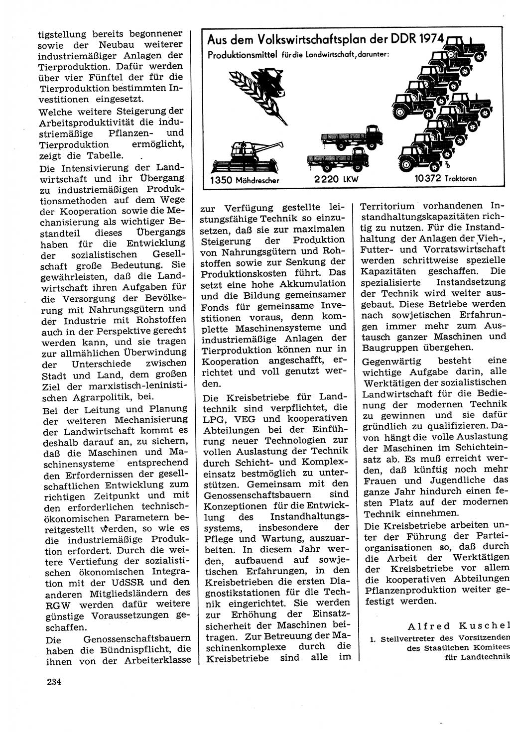 Neuer Weg (NW), Organ des Zentralkomitees (ZK) der SED (Sozialistische Einheitspartei Deutschlands) für Fragen des Parteilebens, 29. Jahrgang [Deutsche Demokratische Republik (DDR)] 1974, Seite 234 (NW ZK SED DDR 1974, S. 234)