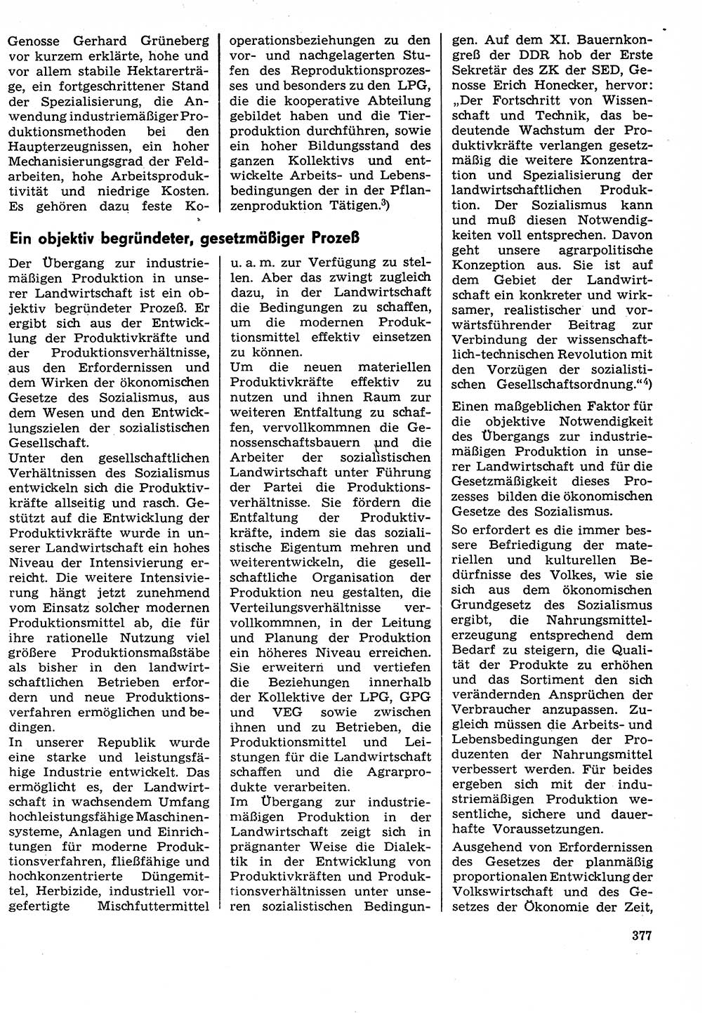 Neuer Weg (NW), Organ des Zentralkomitees (ZK) der SED (Sozialistische Einheitspartei Deutschlands) für Fragen des Parteilebens, 29. Jahrgang [Deutsche Demokratische Republik (DDR)] 1974, Seite 377 (NW ZK SED DDR 1974, S. 377)