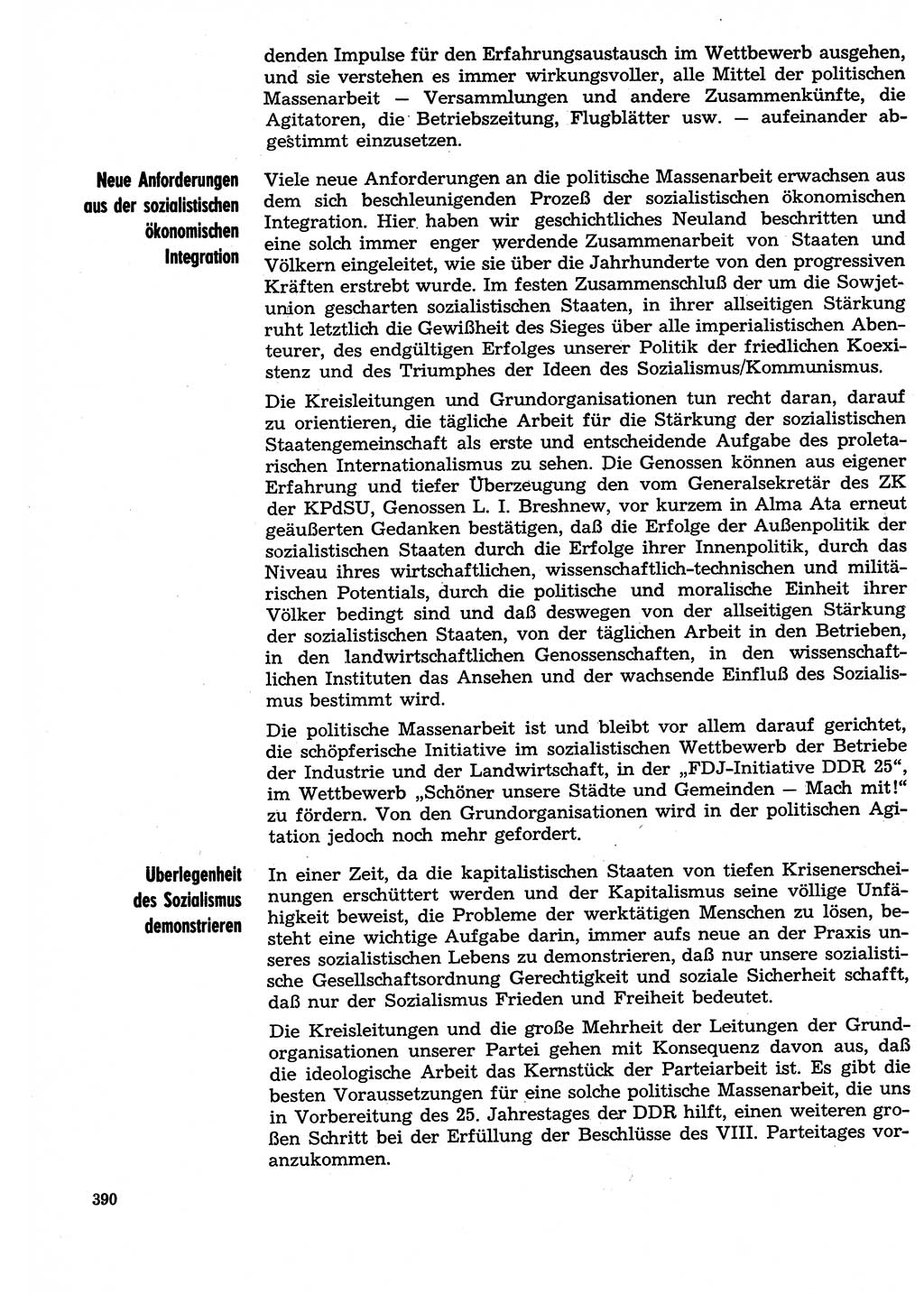 Neuer Weg (NW), Organ des Zentralkomitees (ZK) der SED (Sozialistische Einheitspartei Deutschlands) für Fragen des Parteilebens, 29. Jahrgang [Deutsche Demokratische Republik (DDR)] 1974, Seite 390 (NW ZK SED DDR 1974, S. 390)