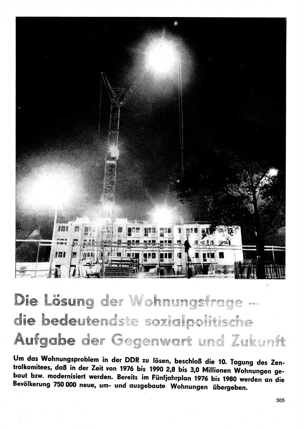 Neuer Weg (NW), Organ des Zentralkomitees (ZK) der SED (Sozialistische Einheitspartei Deutschlands) für Fragen des Parteilebens, 29. Jahrgang [Deutsche Demokratische Republik (DDR)] 1974, Seite 505 (NW ZK SED DDR 1974, S. 505)