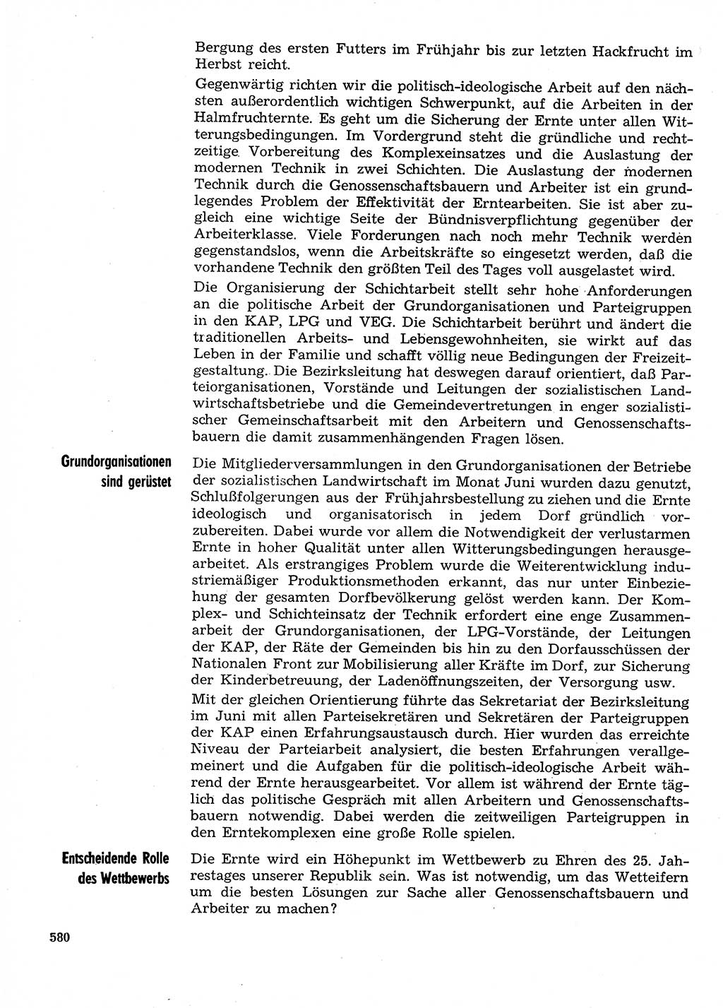 Neuer Weg (NW), Organ des Zentralkomitees (ZK) der SED (Sozialistische Einheitspartei Deutschlands) für Fragen des Parteilebens, 29. Jahrgang [Deutsche Demokratische Republik (DDR)] 1974, Seite 580 (NW ZK SED DDR 1974, S. 580)