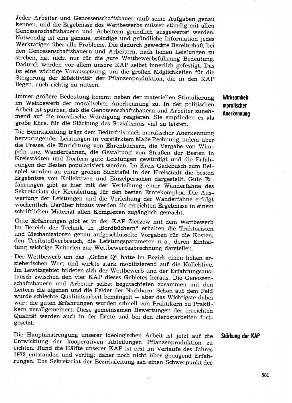 Neuer Weg (NW), Organ des Zentralkomitees (ZK) der SED (Sozialistische Einheitspartei Deutschlands) für Fragen des Parteilebens, 29. Jahrgang [Deutsche Demokratische Republik (DDR)] 1974, Seite 581 (NW ZK SED DDR 1974, S. 581)