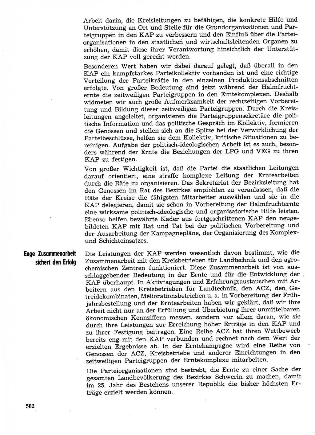 Neuer Weg (NW), Organ des Zentralkomitees (ZK) der SED (Sozialistische Einheitspartei Deutschlands) für Fragen des Parteilebens, 29. Jahrgang [Deutsche Demokratische Republik (DDR)] 1974, Seite 582 (NW ZK SED DDR 1974, S. 582)