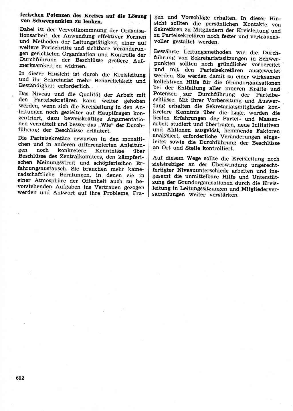 Neuer Weg (NW), Organ des Zentralkomitees (ZK) der SED (Sozialistische Einheitspartei Deutschlands) für Fragen des Parteilebens, 29. Jahrgang [Deutsche Demokratische Republik (DDR)] 1974, Seite 602 (NW ZK SED DDR 1974, S. 602)