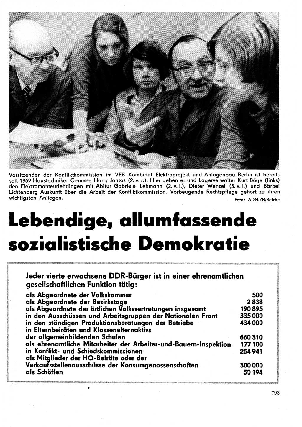 Neuer Weg (NW), Organ des Zentralkomitees (ZK) der SED (Sozialistische Einheitspartei Deutschlands) für Fragen des Parteilebens, 29. Jahrgang [Deutsche Demokratische Republik (DDR)] 1974, Seite 793 (NW ZK SED DDR 1974, S. 793)